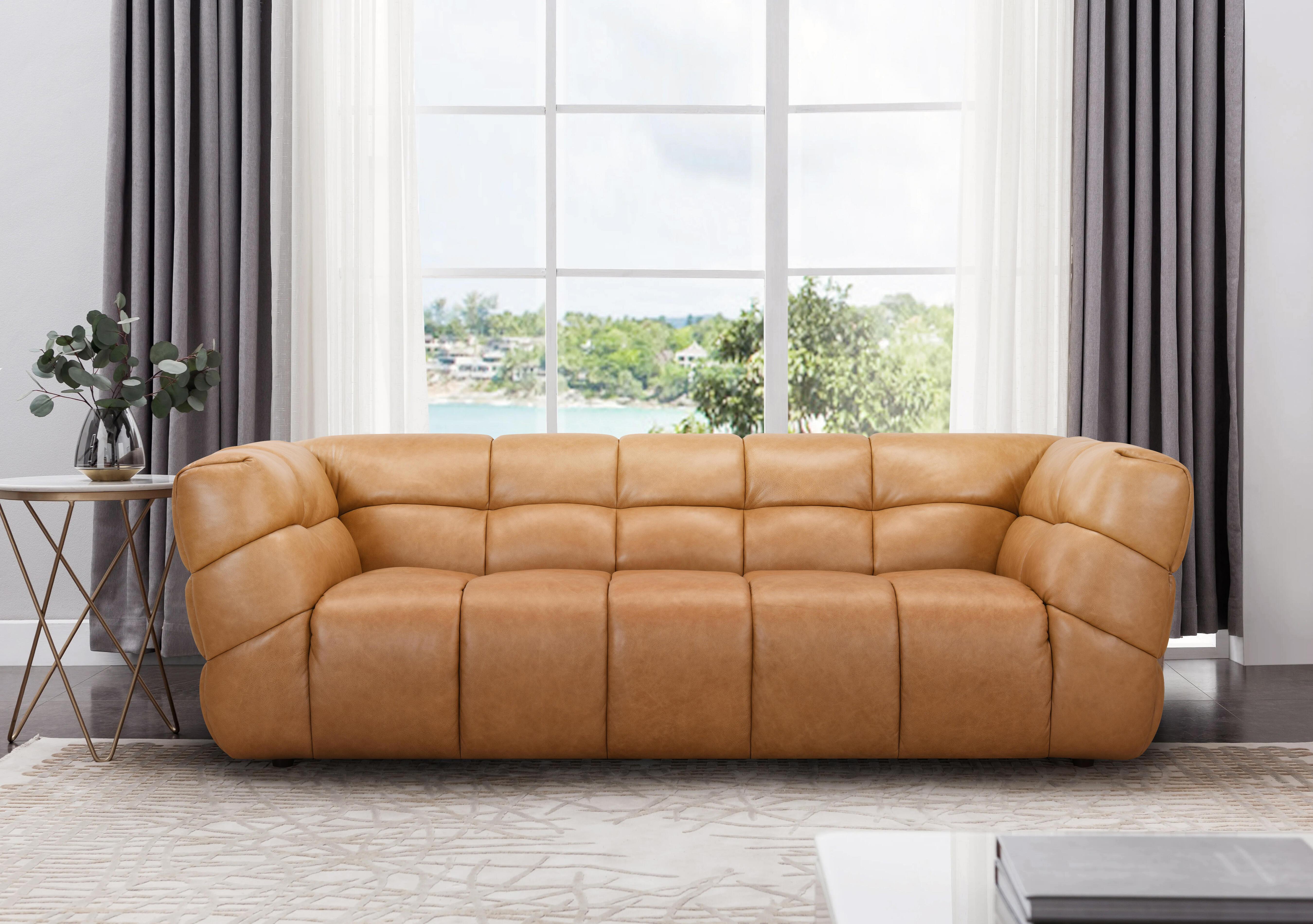 Mellow 3 Seater Leather Sofa in  on Furniture Village