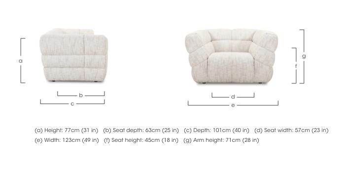 Mellow Fabric Armchair in  on Furniture Village