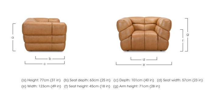 Mellow Leather Armchair in  on Furniture Village