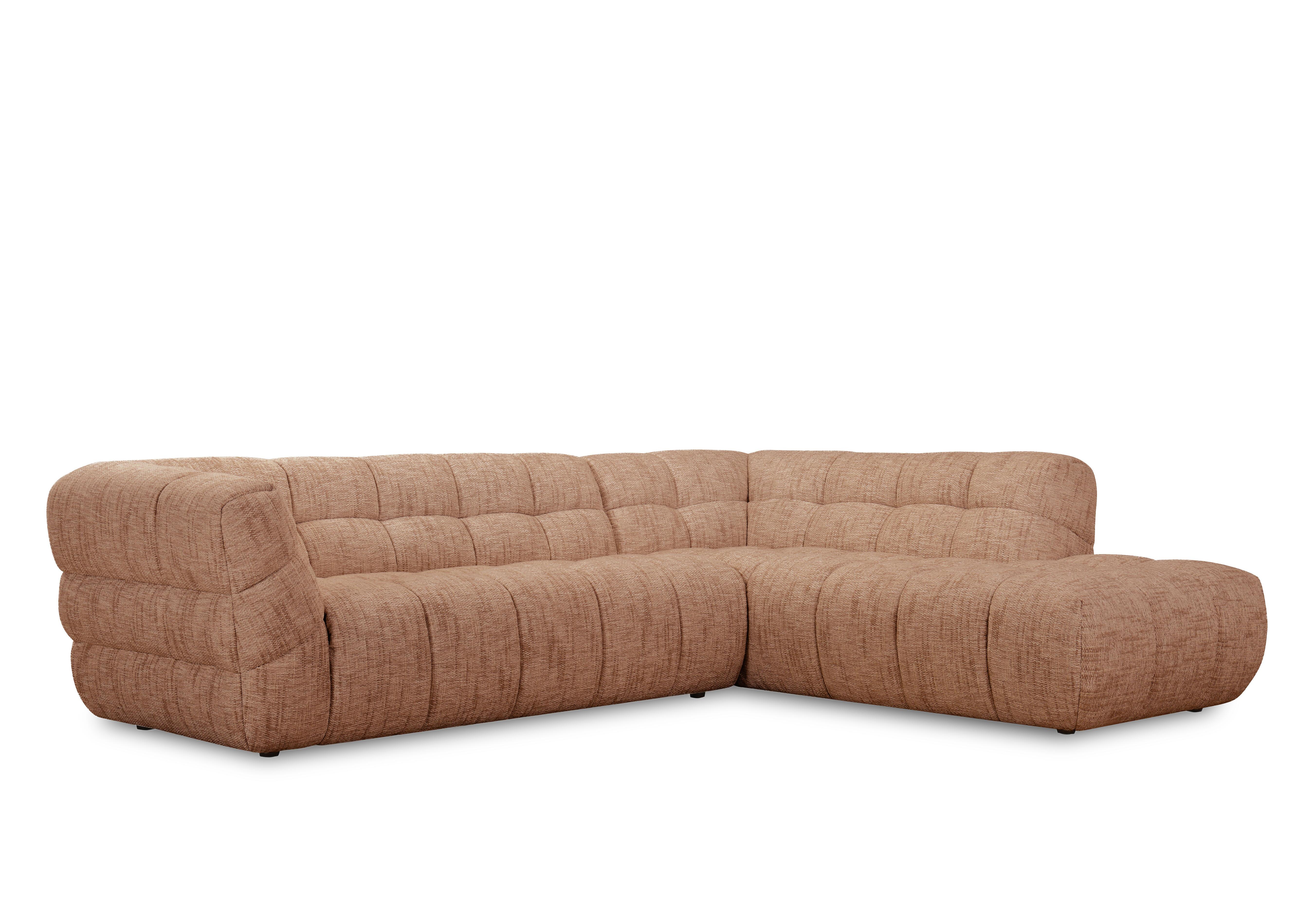 Mellow Fabric Chaise End Corner Sofa in Tan Tx4110 on Furniture Village