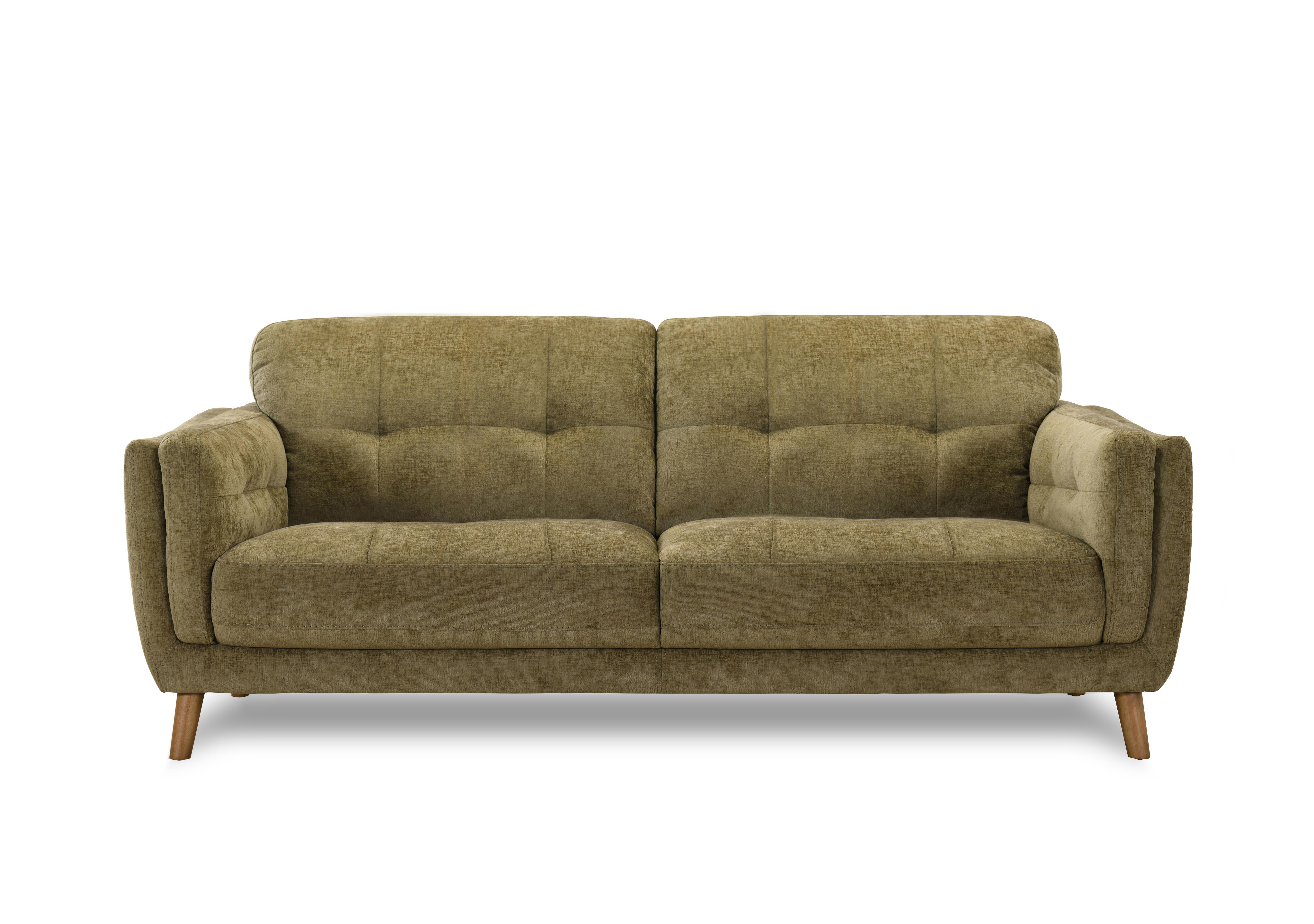 Soren 3 Seater 2 Cushion Fabric Sofa in Moss Tx2702 on Furniture Village