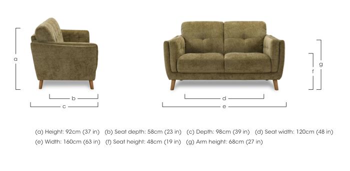 Soren 2 Seater Fabric Sofa in  on Furniture Village
