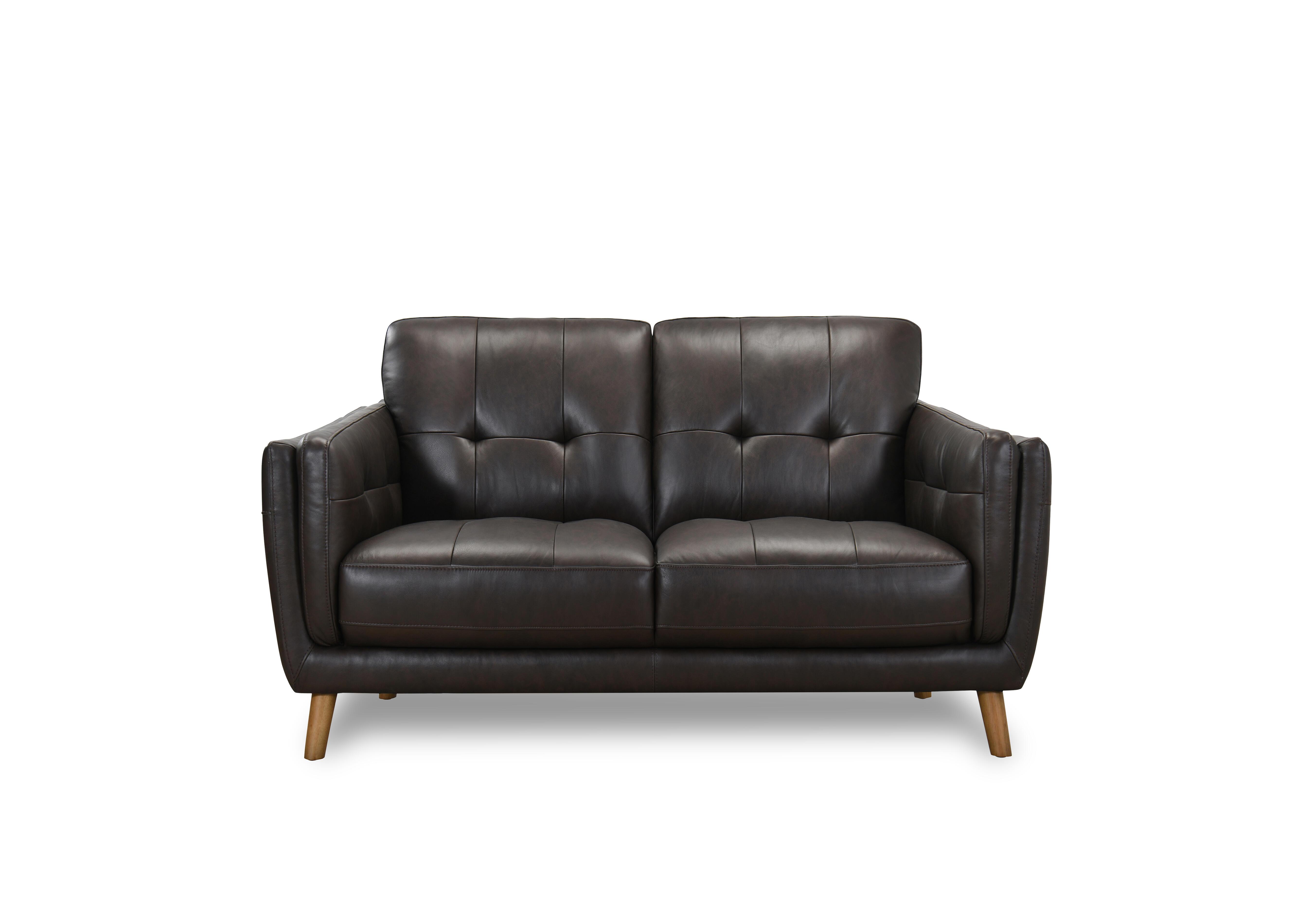 Soren 2 Seater Leather Sofa in Americano H6314 on Furniture Village