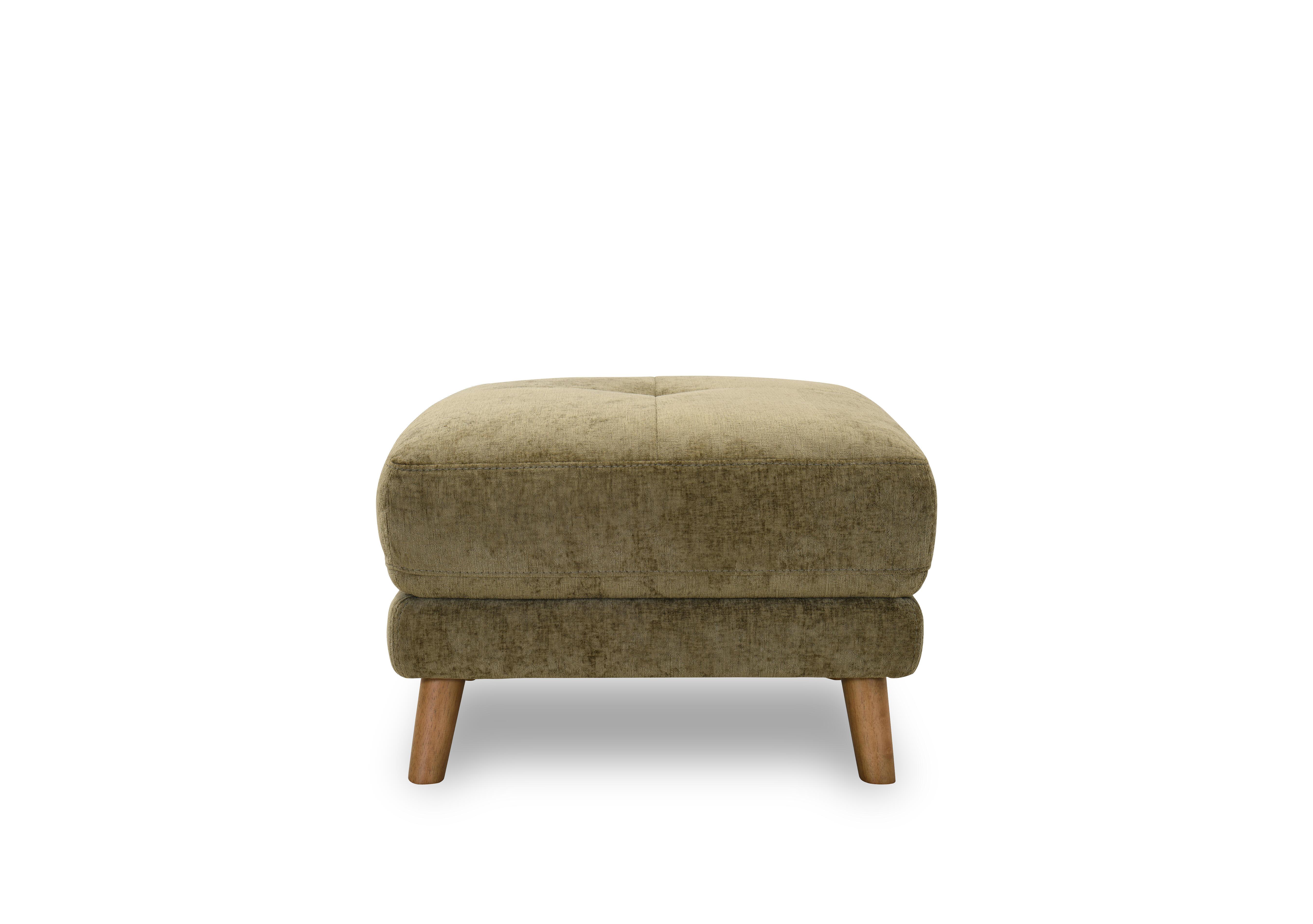 Soren Rectangular Fabric Footstool in Moss Tx2702 on Furniture Village