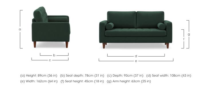 Sullivan 2 Seater Fabric Sofa in  on Furniture Village