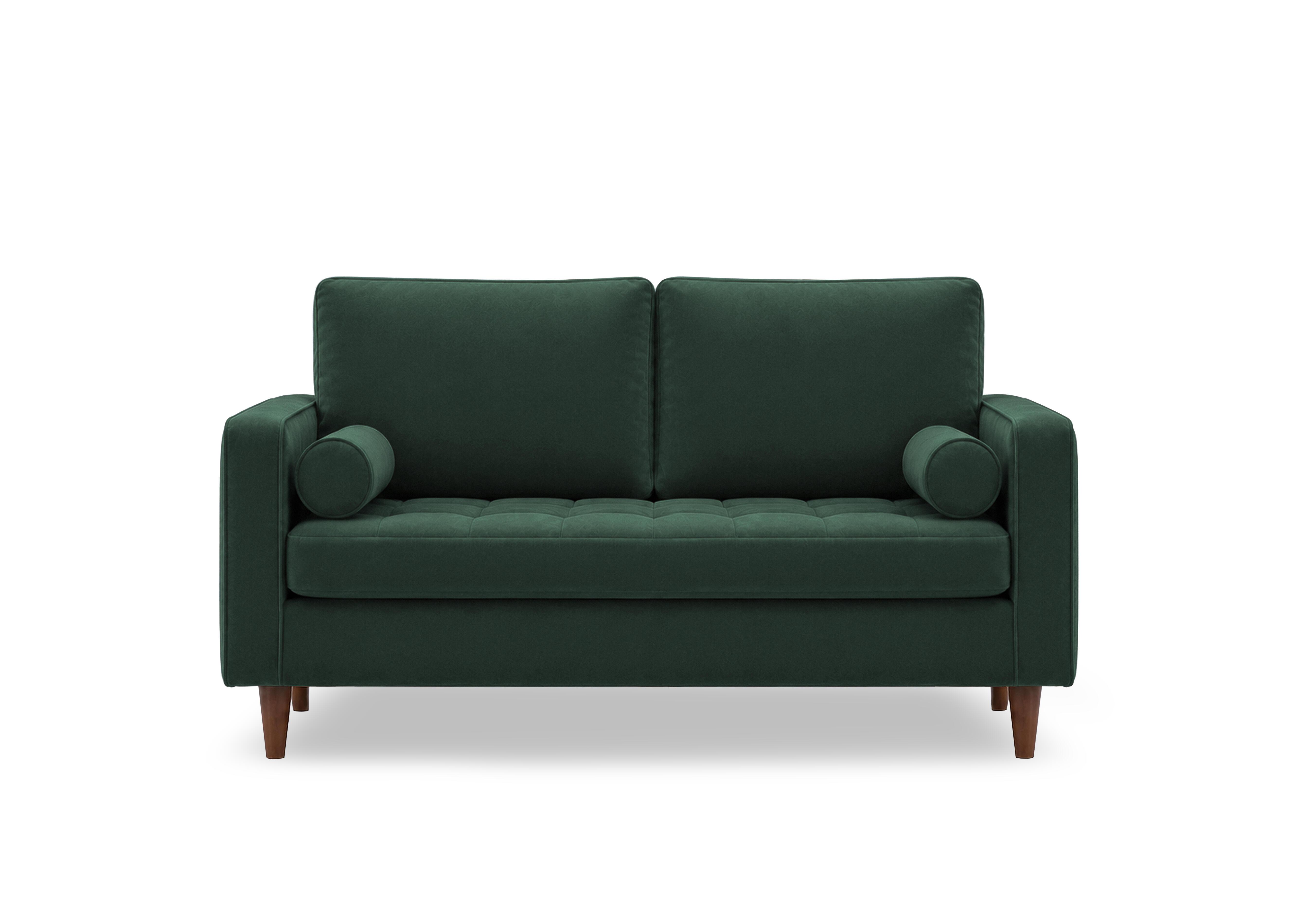 Sullivan 2 Seater Fabric Sofa in Tiffany Jungle Green Dk Ft on Furniture Village