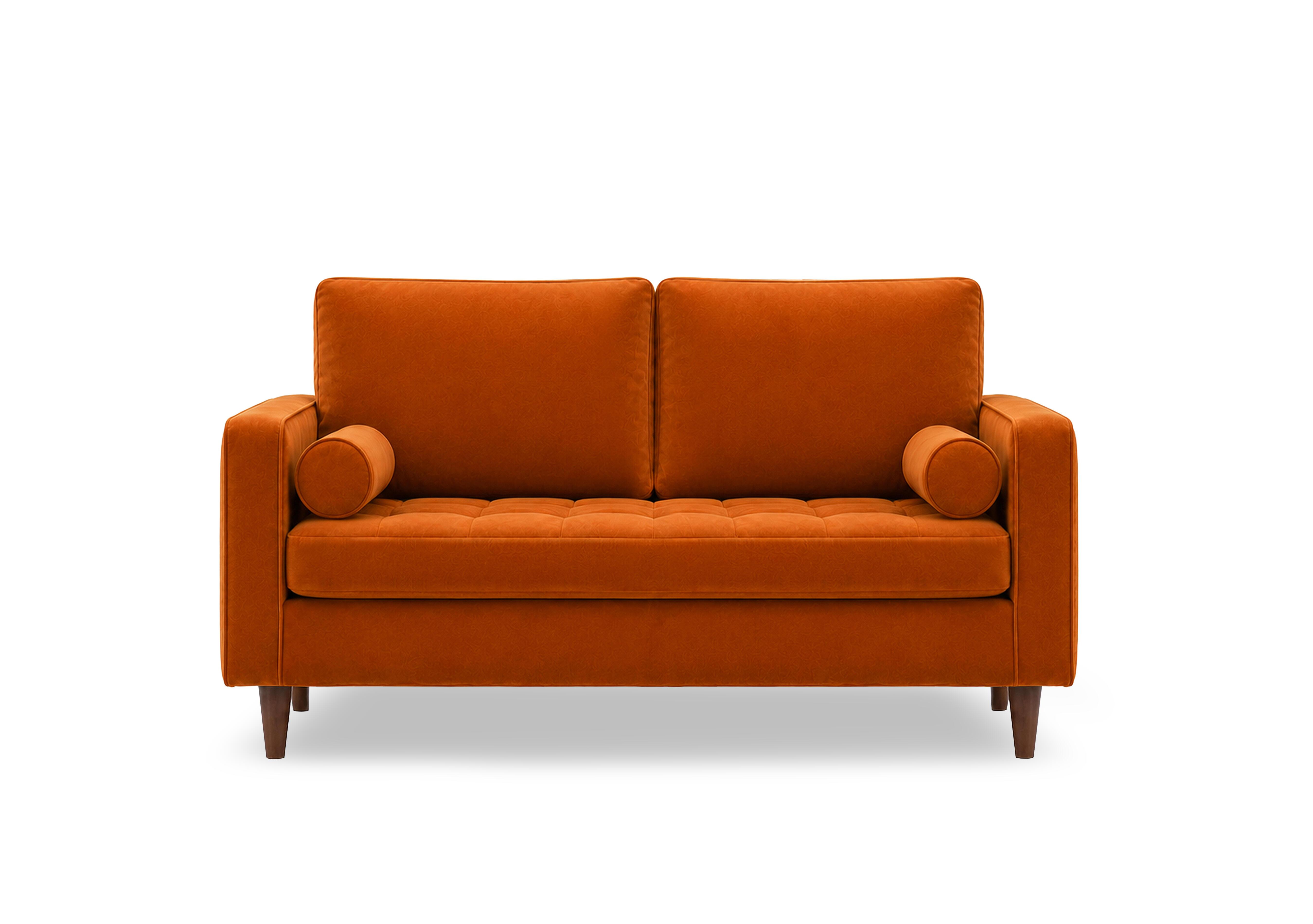 Sullivan 2 Seater Fabric Sofa in Tiffany Rust Dk Ft on Furniture Village
