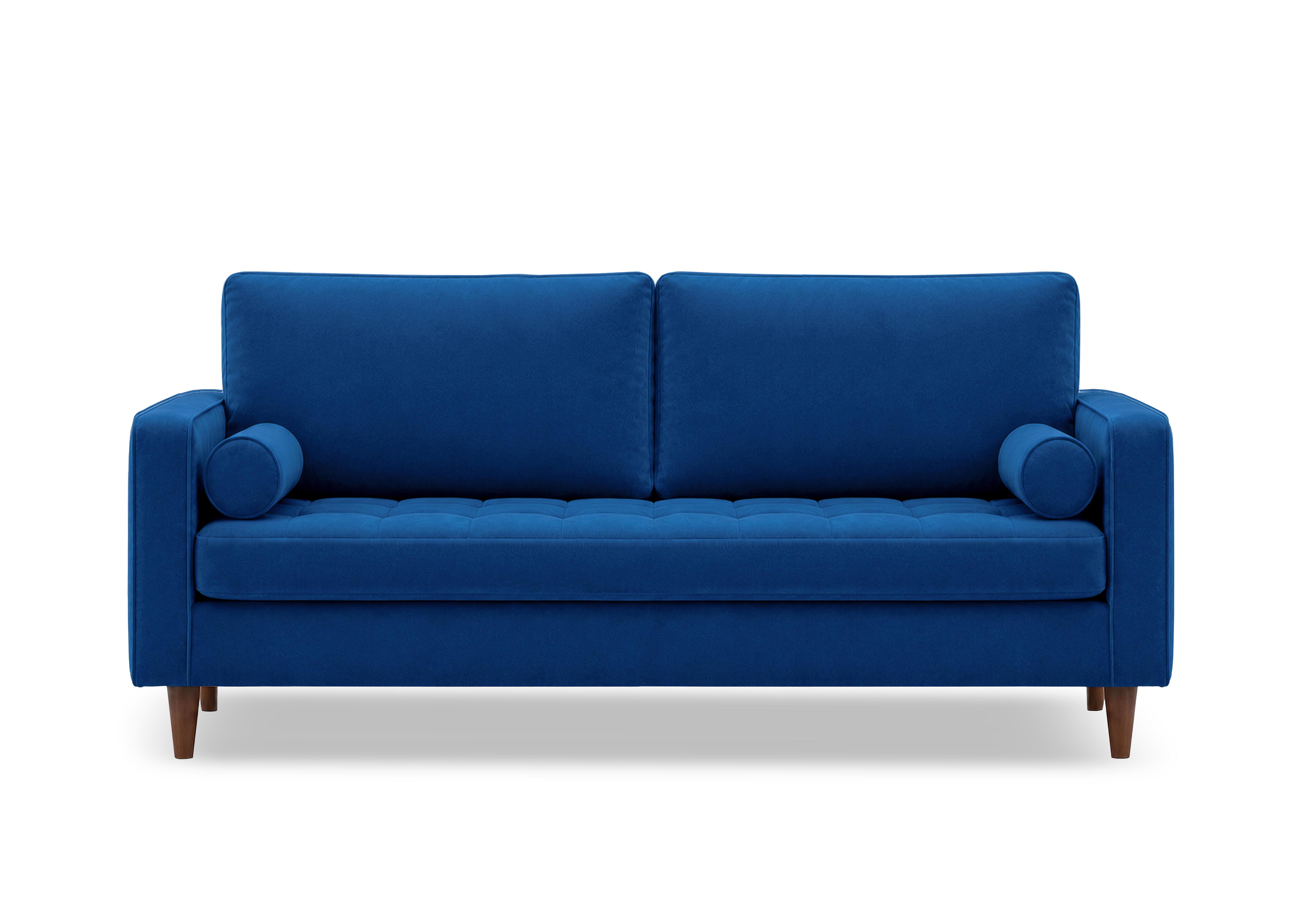 Sullivan 3 Seater Fabric Sofa in Tiffany Navy Dk Ft on Furniture Village