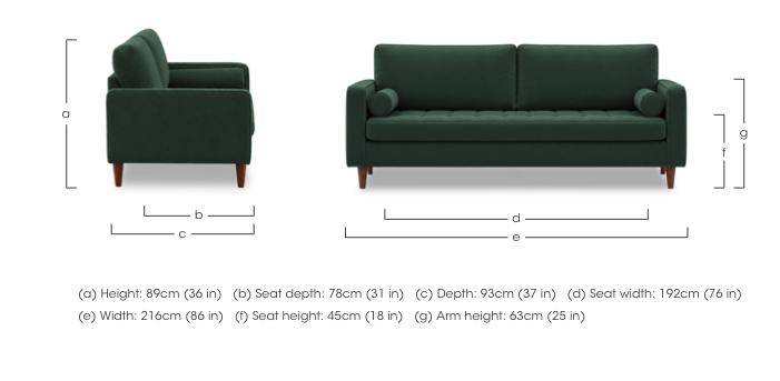 Sullivan 4 Seater Fabric Sofa in  on Furniture Village