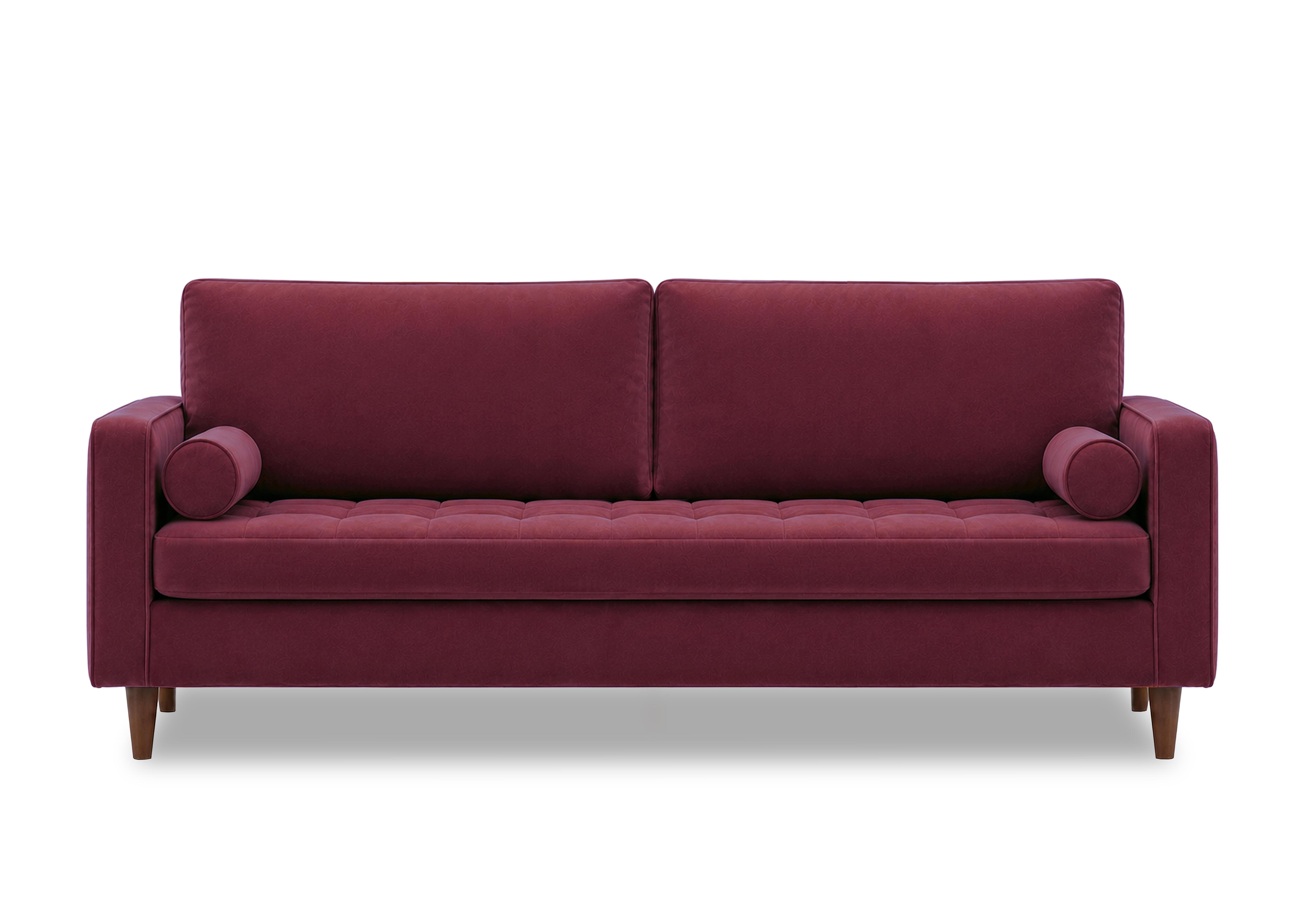 Sullivan 4 Seater Fabric Sofa in Tiffany Chianti Dk Ft on Furniture Village