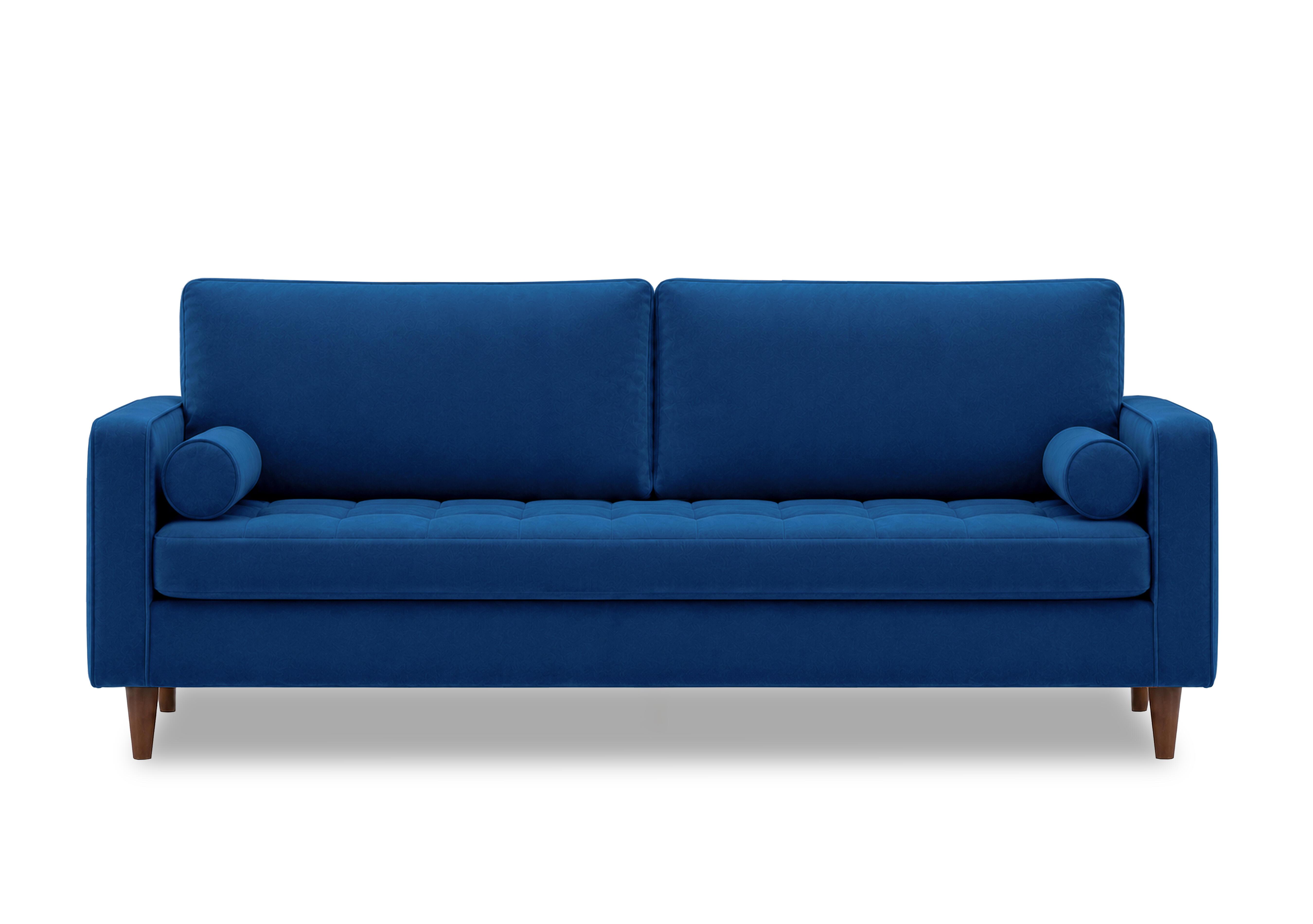 Sullivan 4 Seater Fabric Sofa in Tiffany Navy Dk Ft on Furniture Village