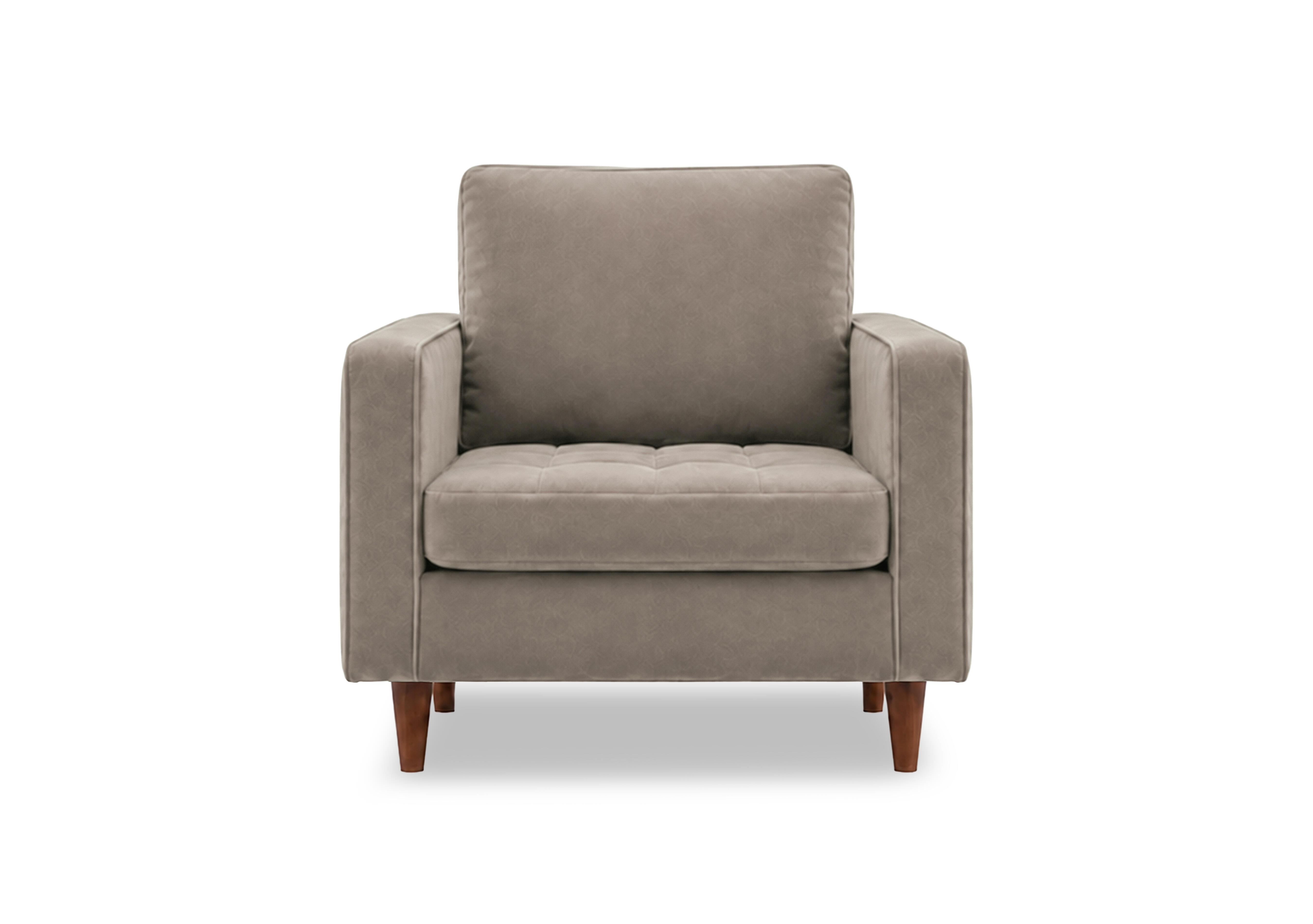 Sullivan Fabric Armchair in Tiffany Mika Dk Ft on Furniture Village