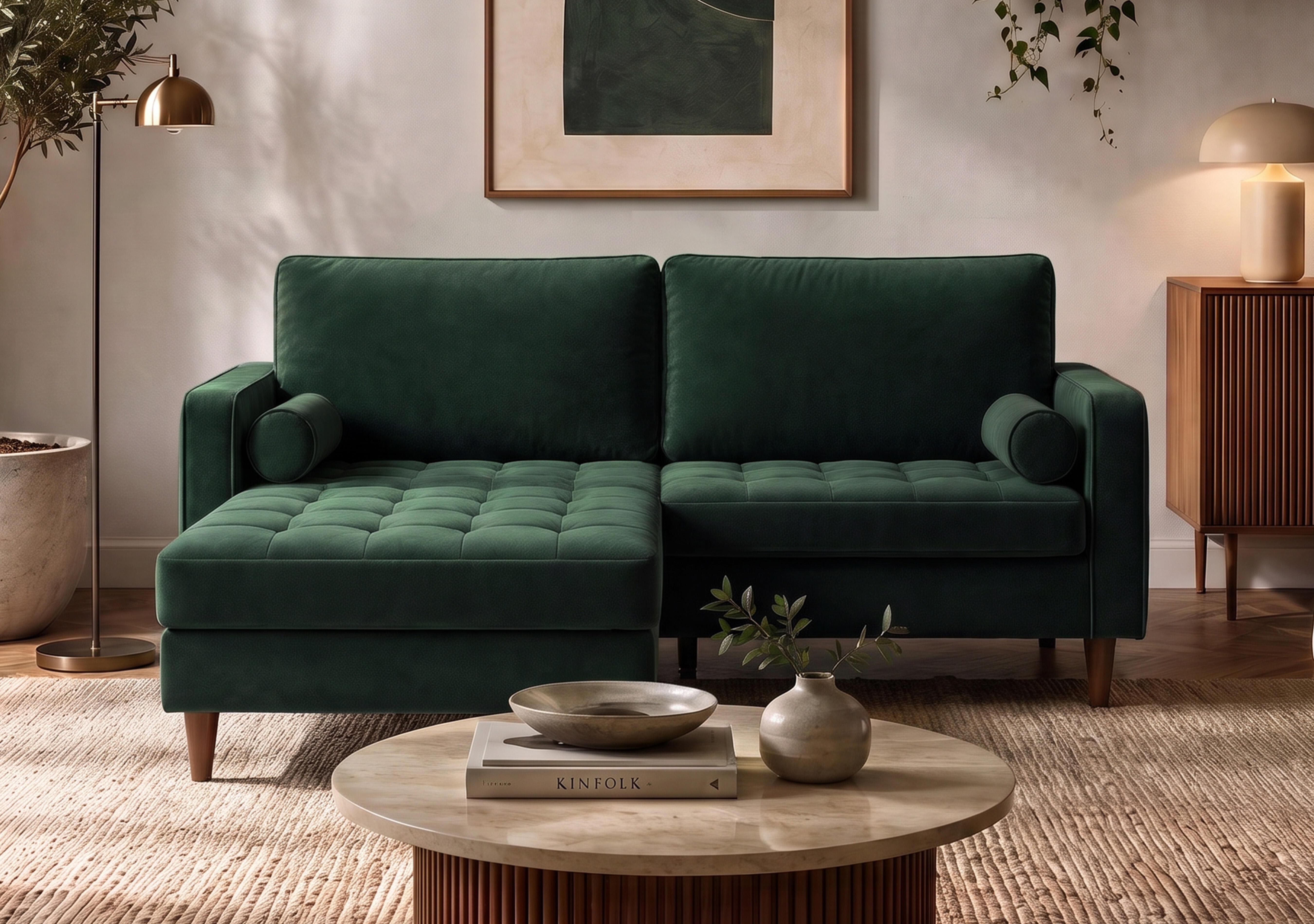 Sullivan 3 Seater Fabric Sofa with Reversible Chaise End in  on Furniture Village