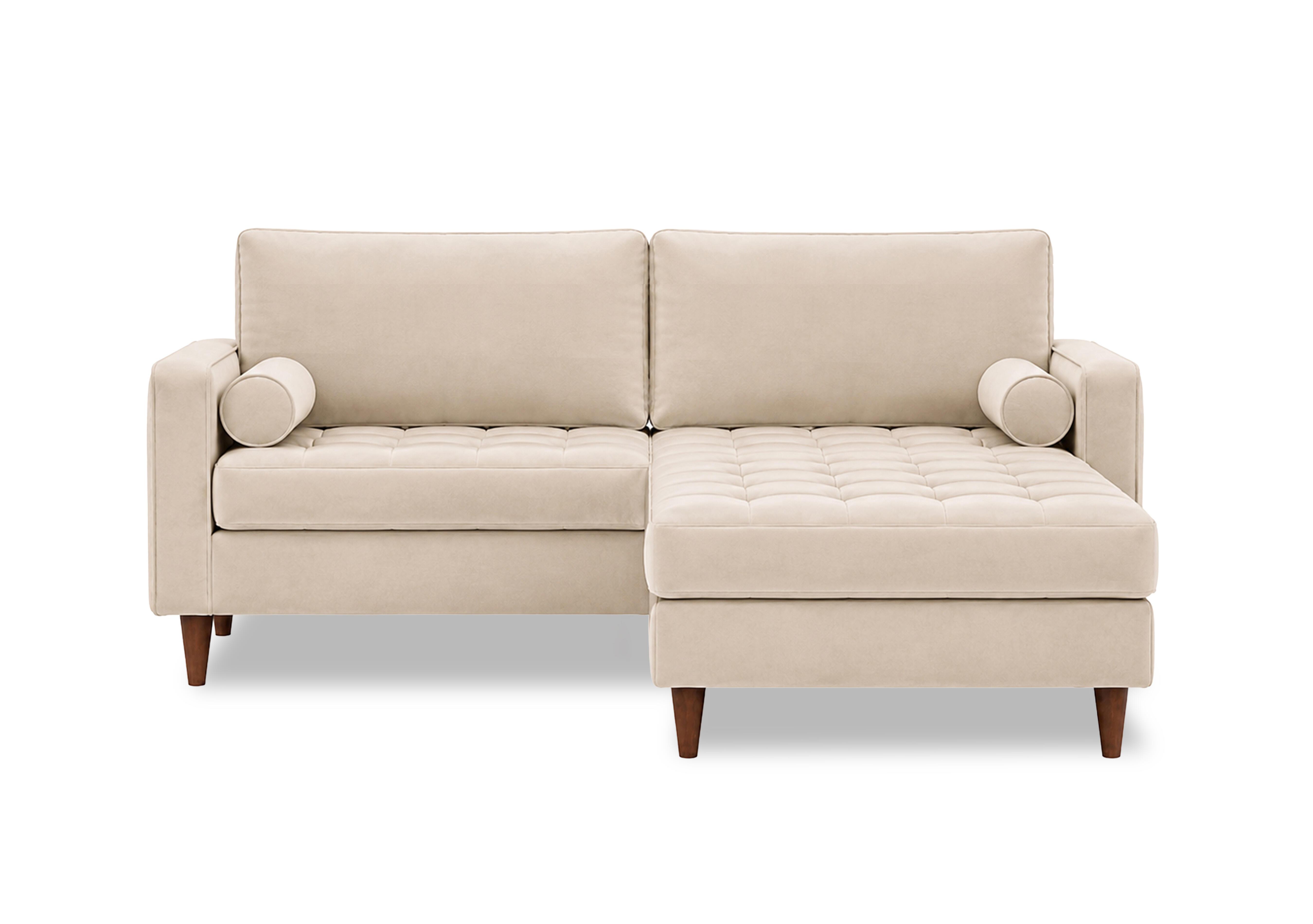 Sullivan 3 Seater Fabric Sofa with Reversible Chaise End in Tiffany Beige Dk Ft on Furniture Village