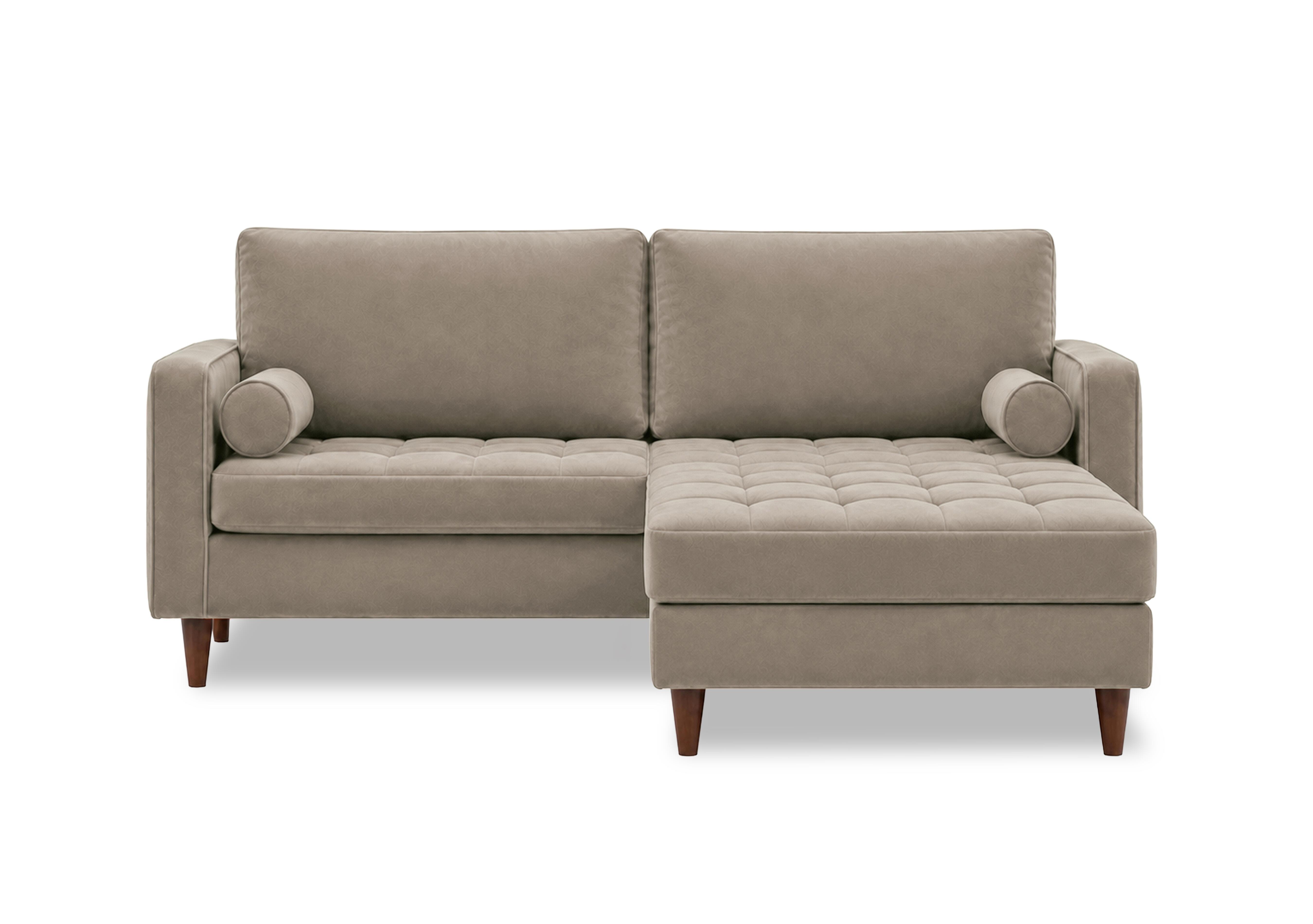 Sullivan 3 Seater Fabric Sofa with Reversible Chaise End in Tiffany Mika Dk Ft on Furniture Village