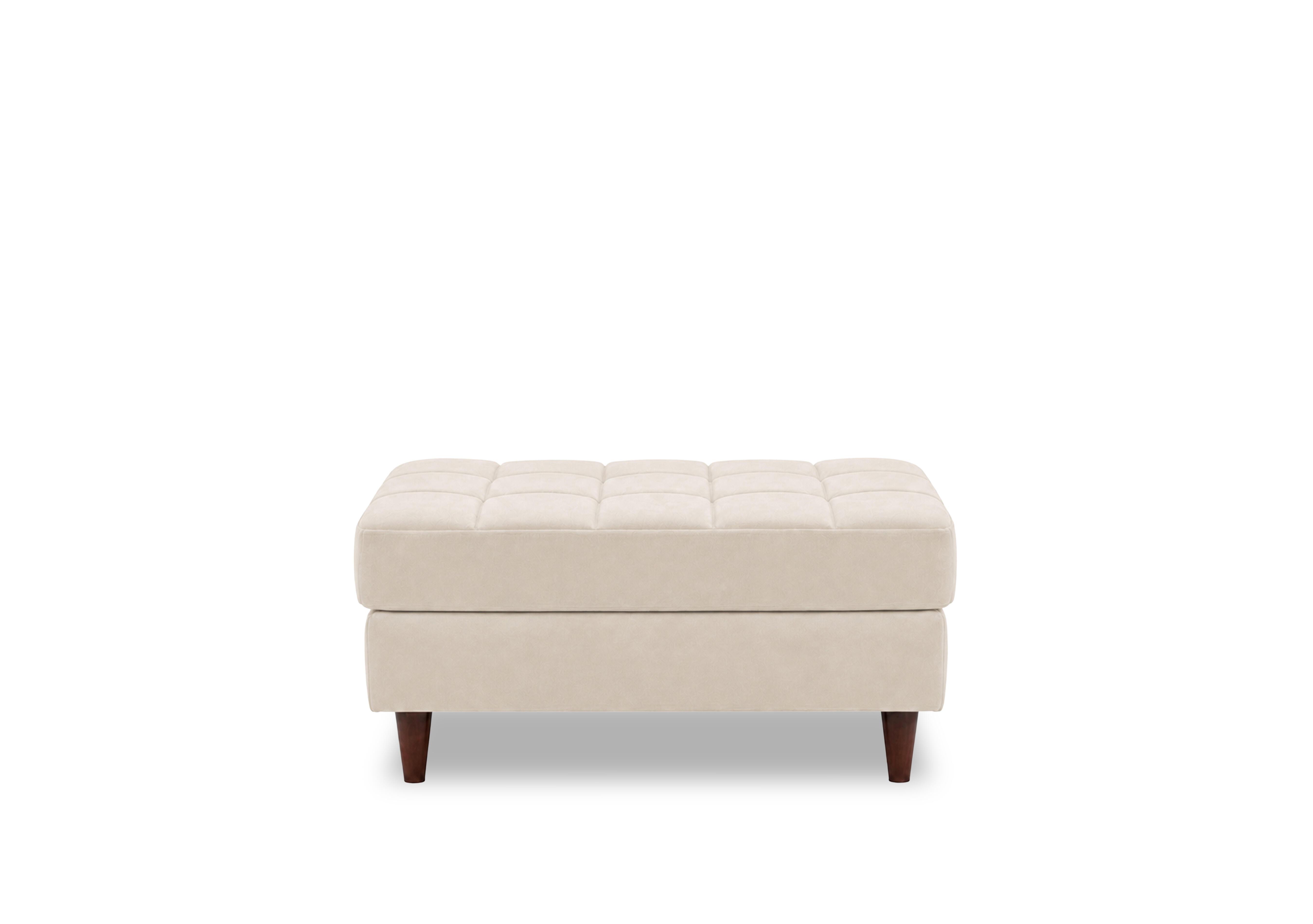 Sullivan Rectangular Fabric Footstool in Tiffany Beige Dk Ft on Furniture Village