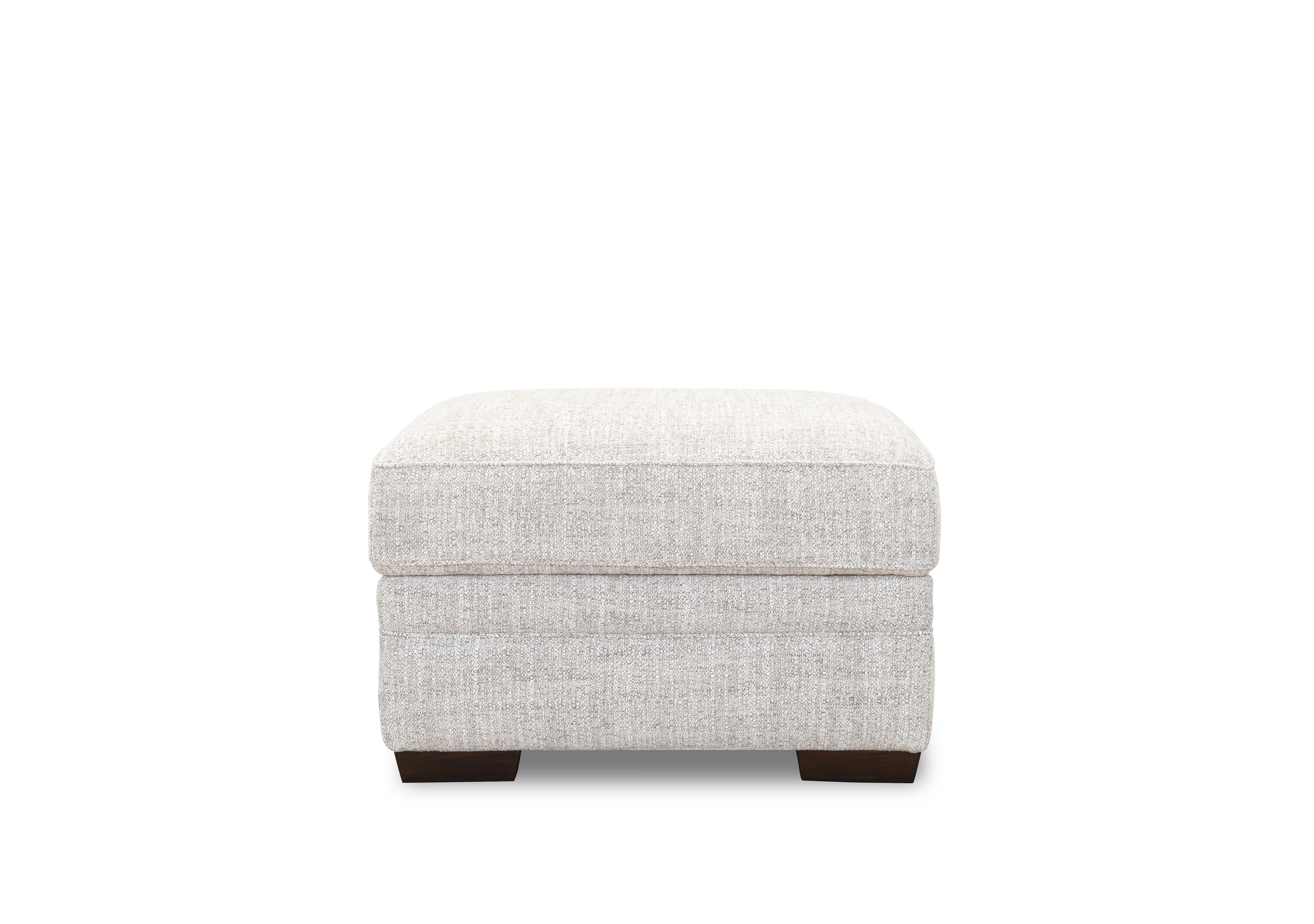 Aspen Rectangular Fabric Storage Footstool in Mink Tx2891 on Furniture Village