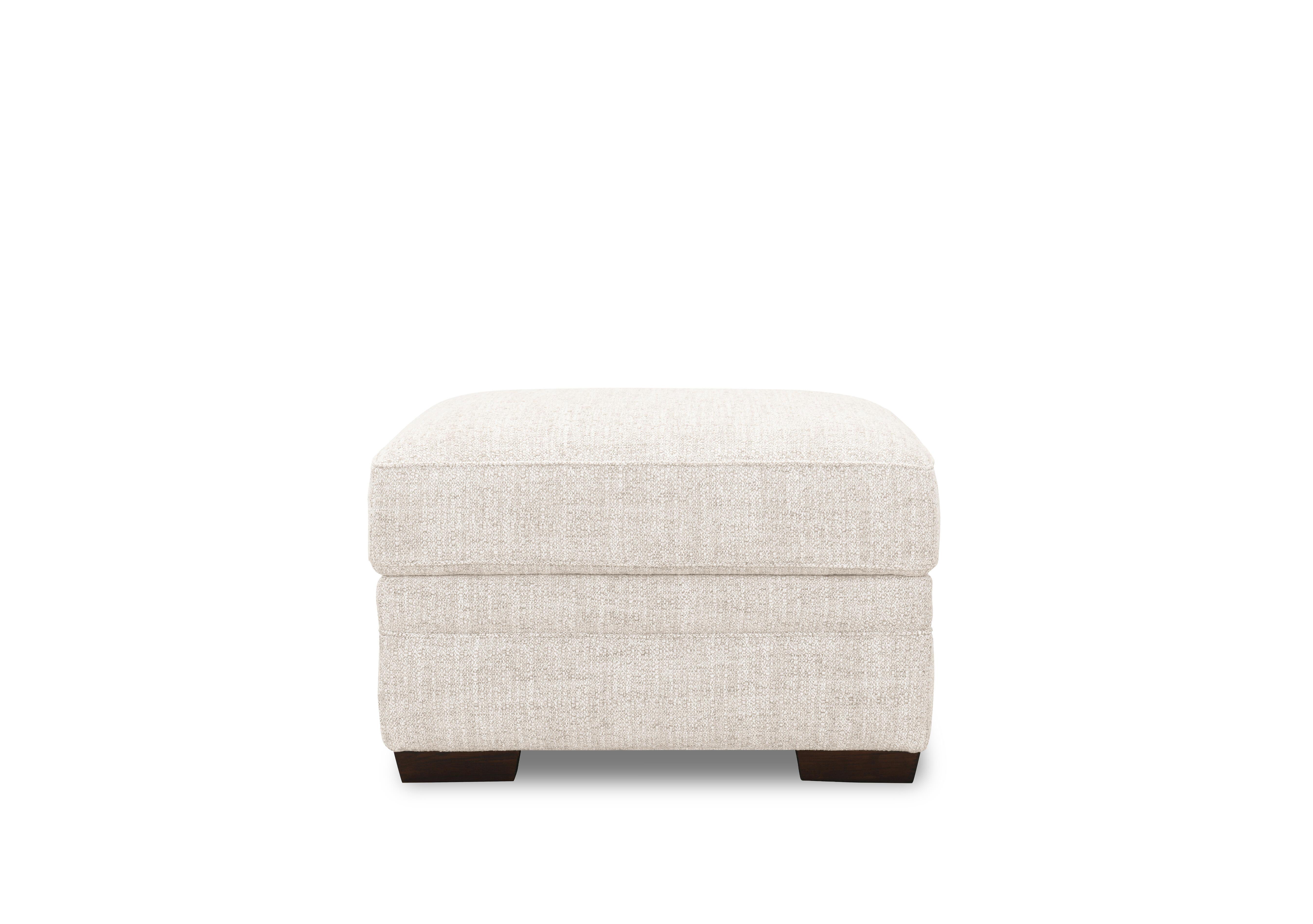 Aspen Rectangular Fabric Storage Footstool in Vanilla Tx2893 on Furniture Village