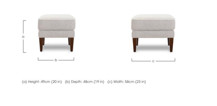 Aspen Fabric Wing Chair Footstool in  on Furniture Village
