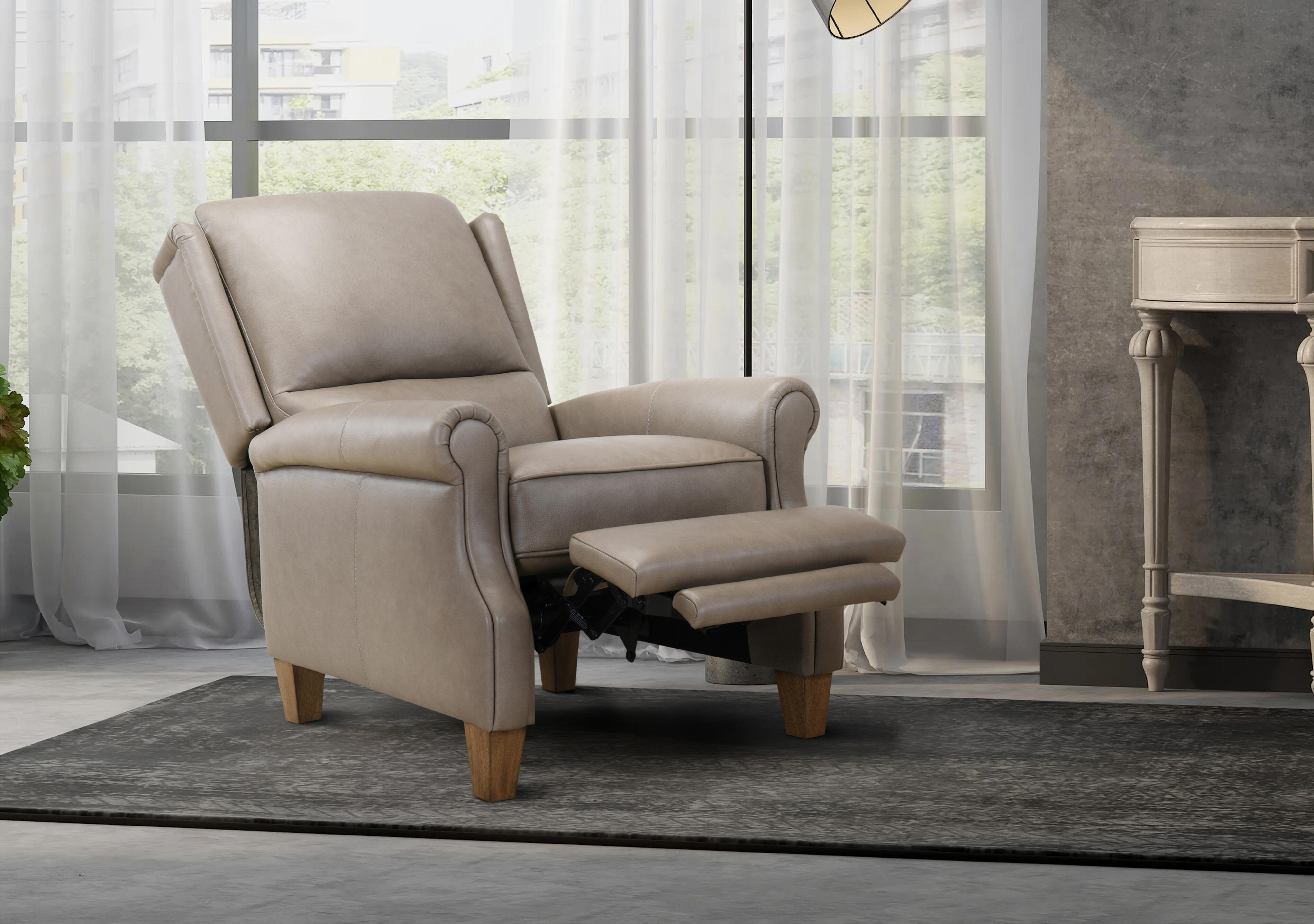 Carrick Leather Power Recliner Wing Chair in  on Furniture Village