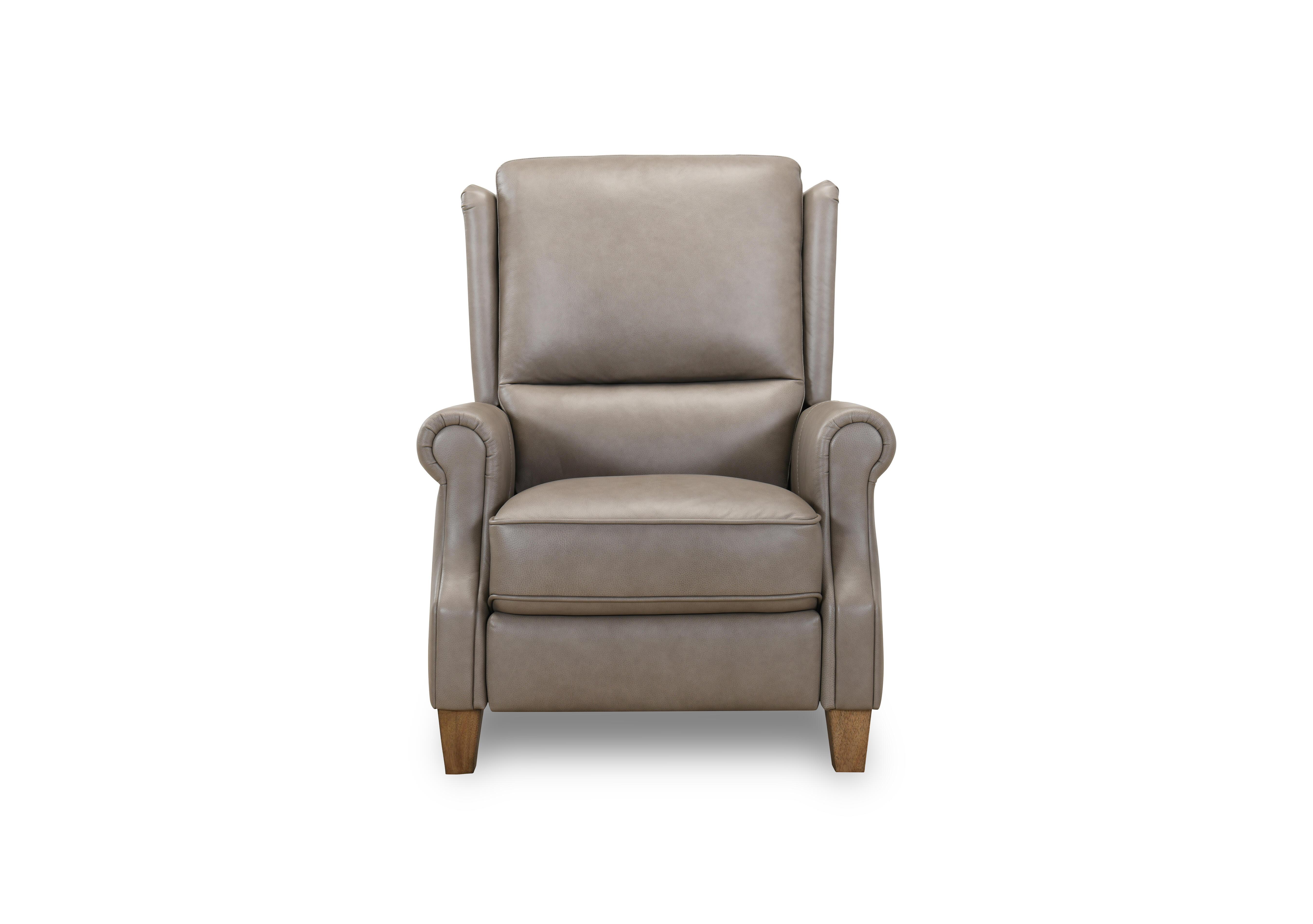 Carrick Leather Power Recliner Wing Chair in Mushroom H5213 on Furniture Village