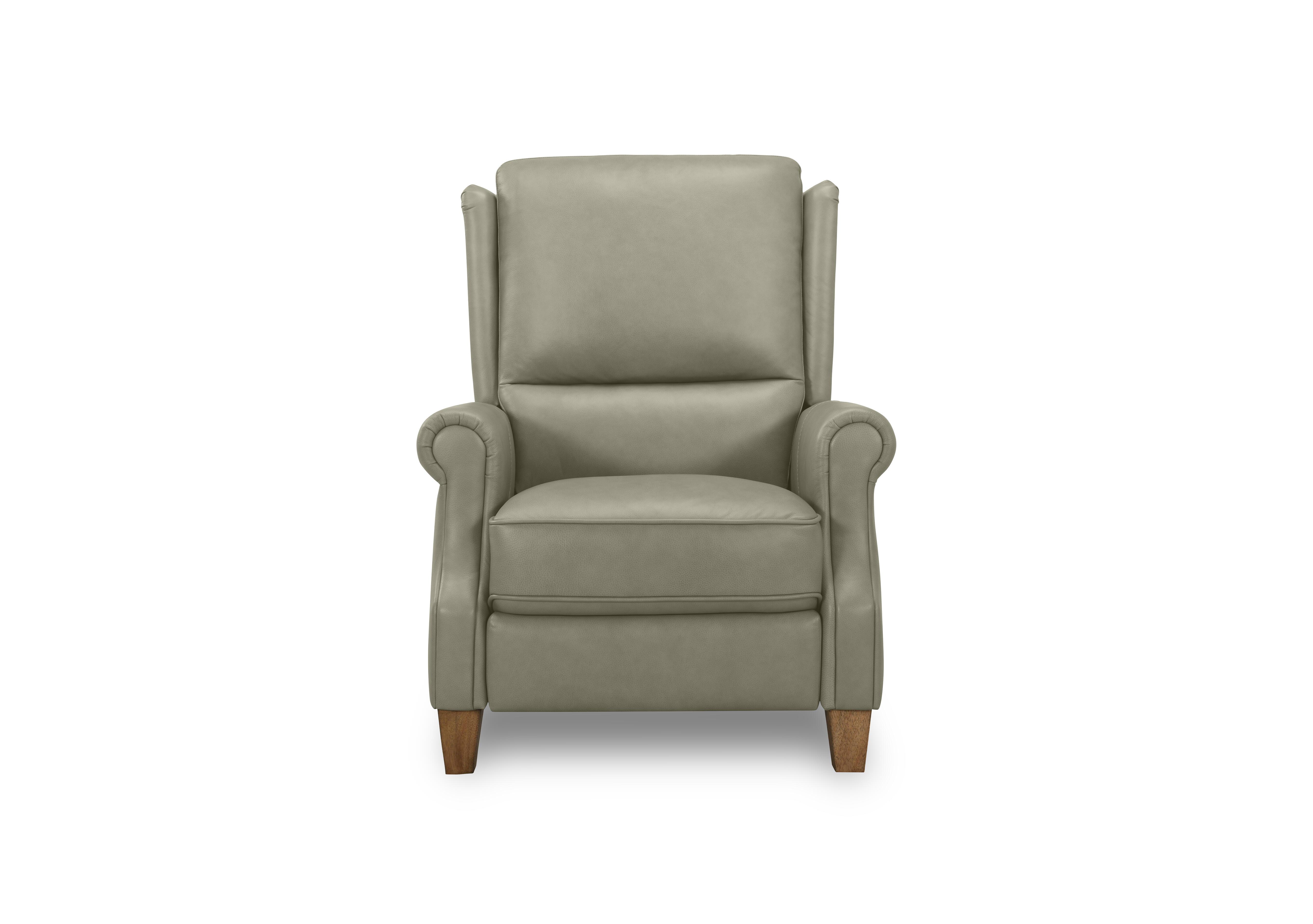 Carrick Leather Power Recliner Wing Chair in Sage H5214 on Furniture Village
