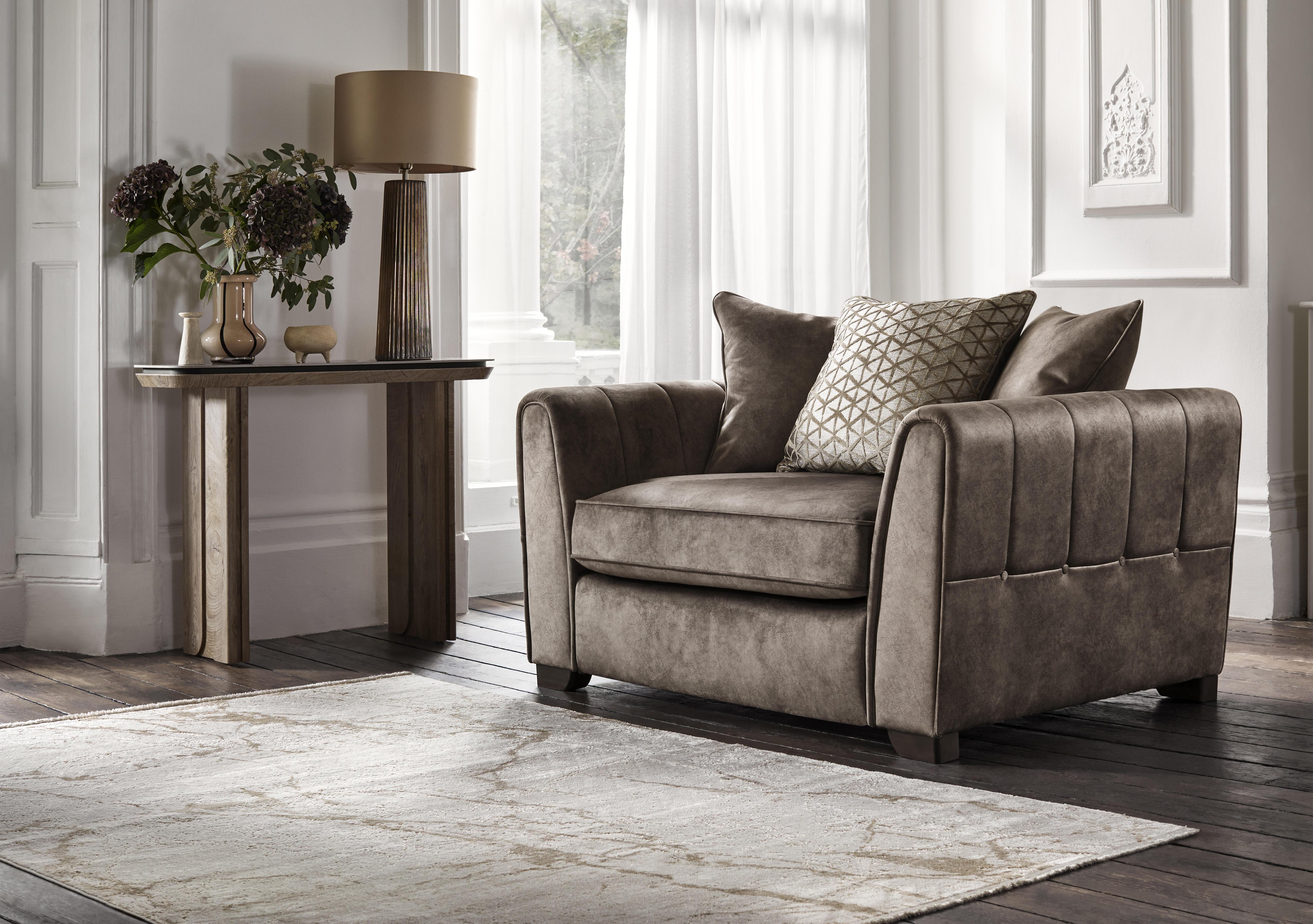 Mariah Fabric Scatter Back Chair Sofa Bed in  on Furniture Village