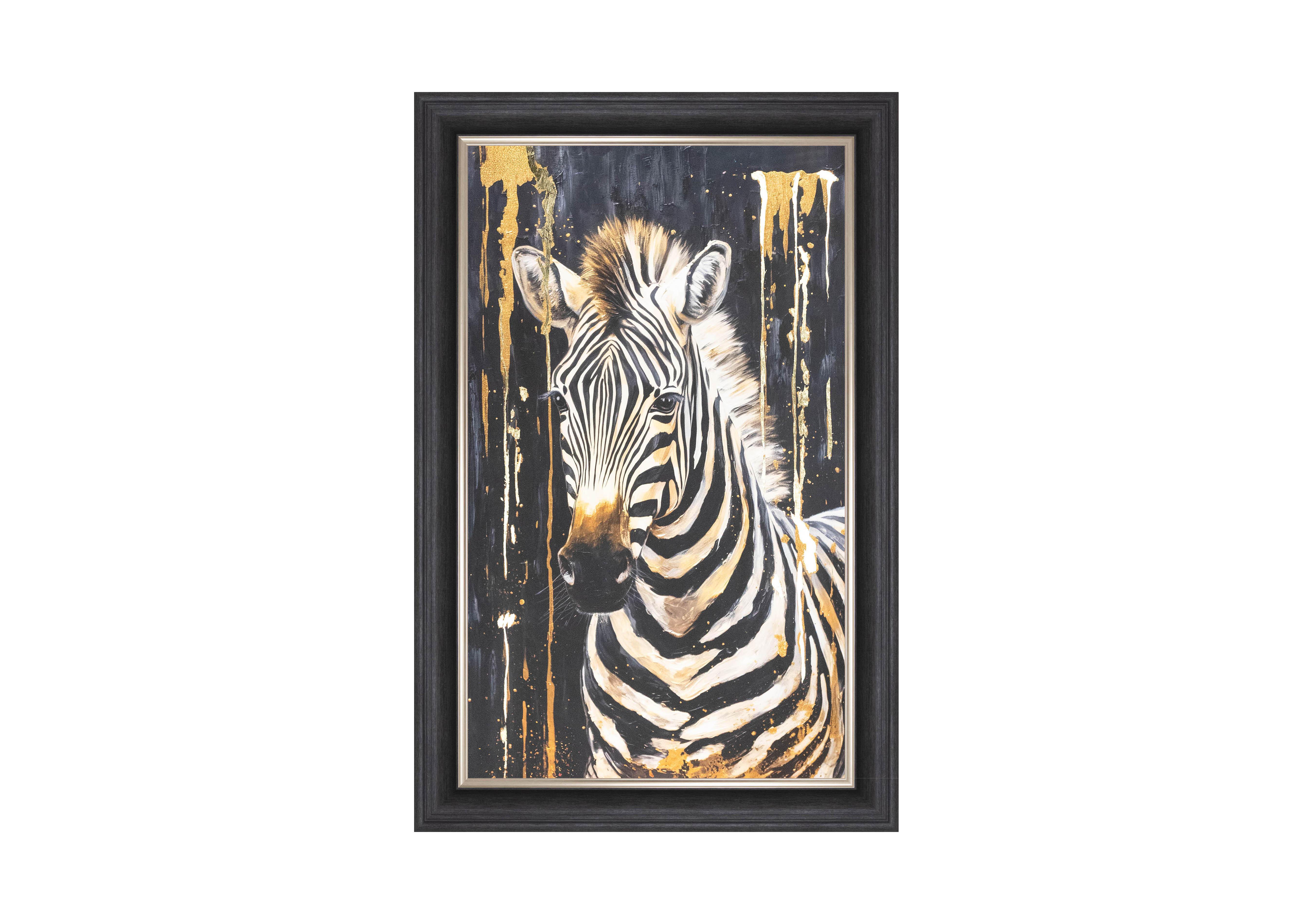 Ziggy Zebra Large Framed Picture in  on Furniture Village