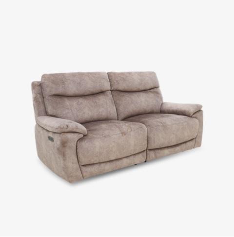 Sloane 3 Seater Fabric Power Recliner Sofa
