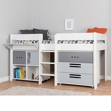 mid sleeper bed storage