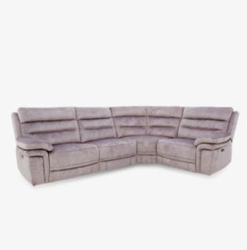 Berlin Modular Fabric Power Recliner Corner Sofa