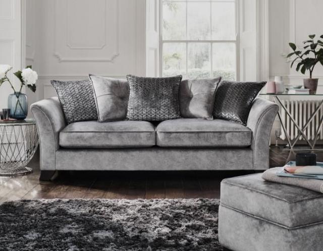 Amora silver sofa