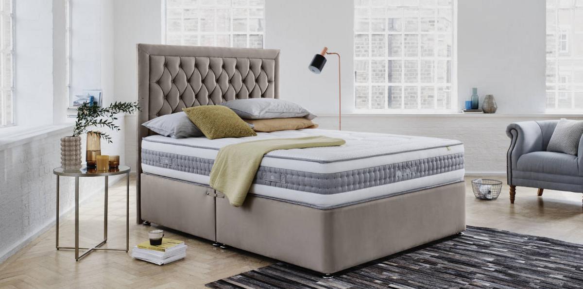 Neutral bedroom ideas – Mammoth divan bed