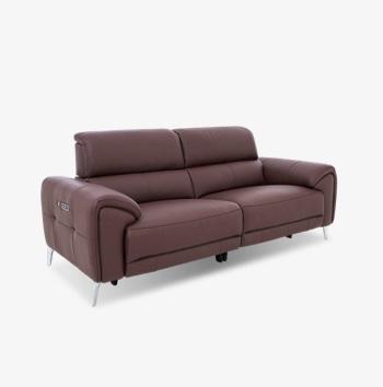 Vino Leather 3 Seater Power Recliner Sofa