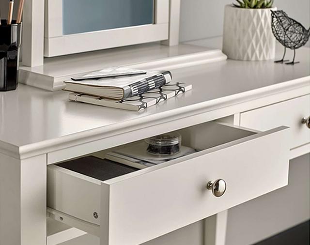 White dressing. table